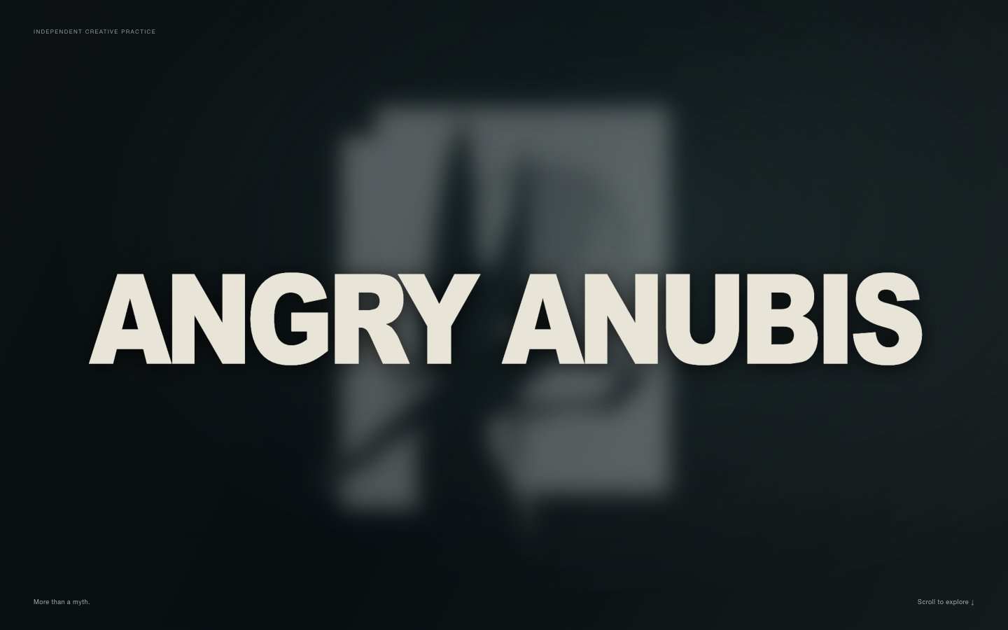 Angry Anubis website homepage