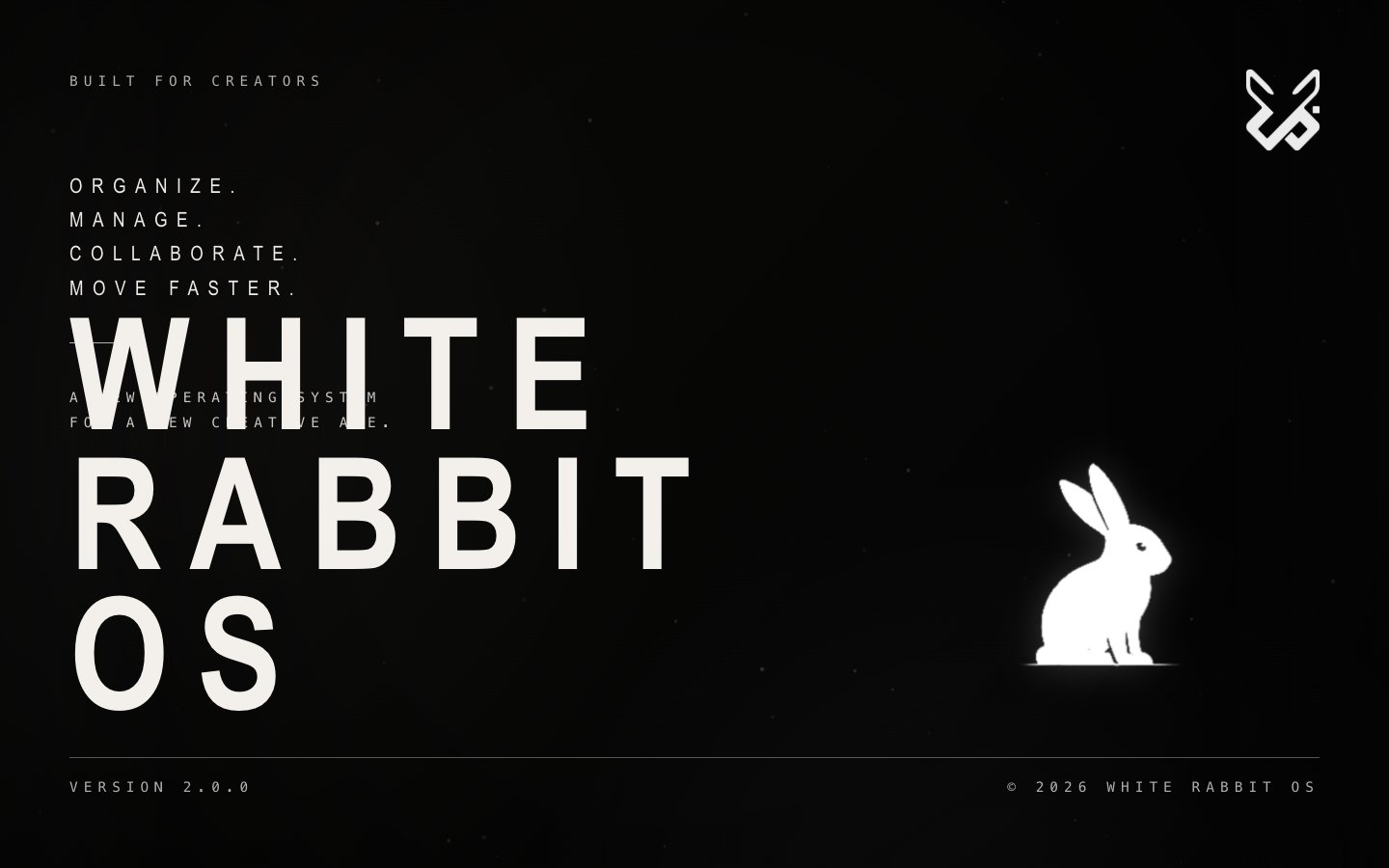 White Rabbit OS website homepage